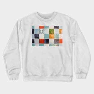 Colourful square tiles Crewneck Sweatshirt